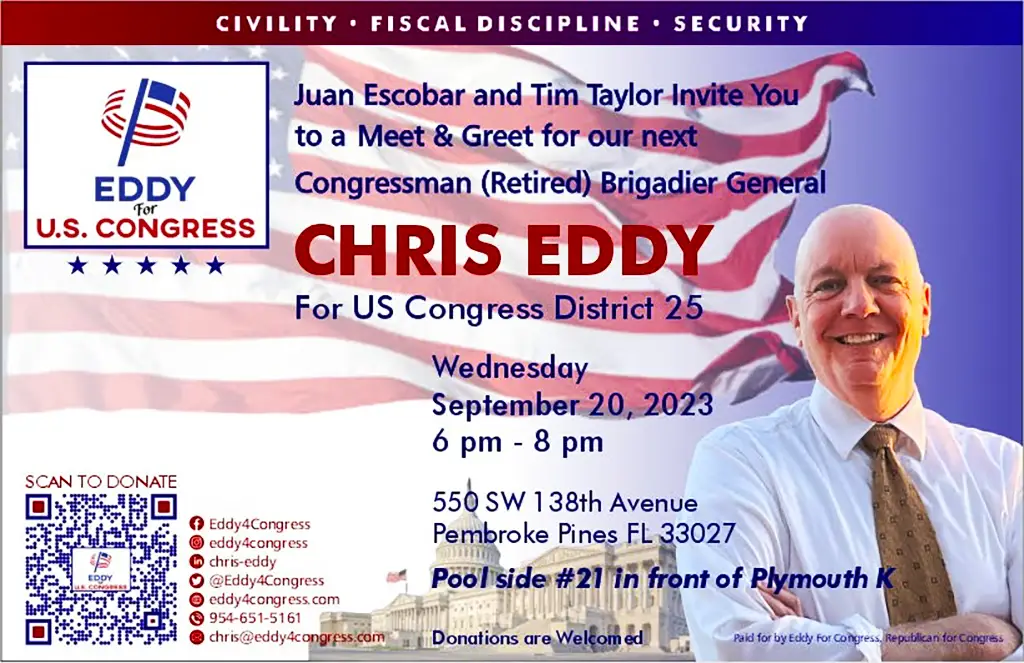 eddy4congress - Event flyer 09/20/2023