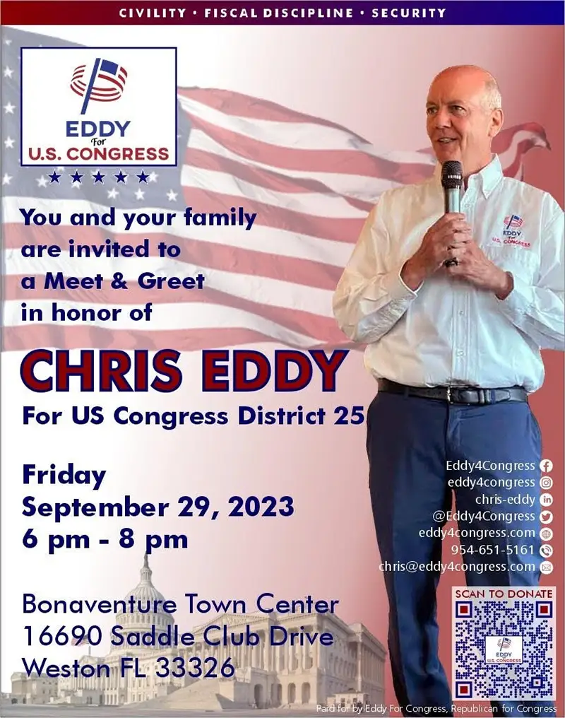 eddy4congress - Event flyer 09/29/2023
